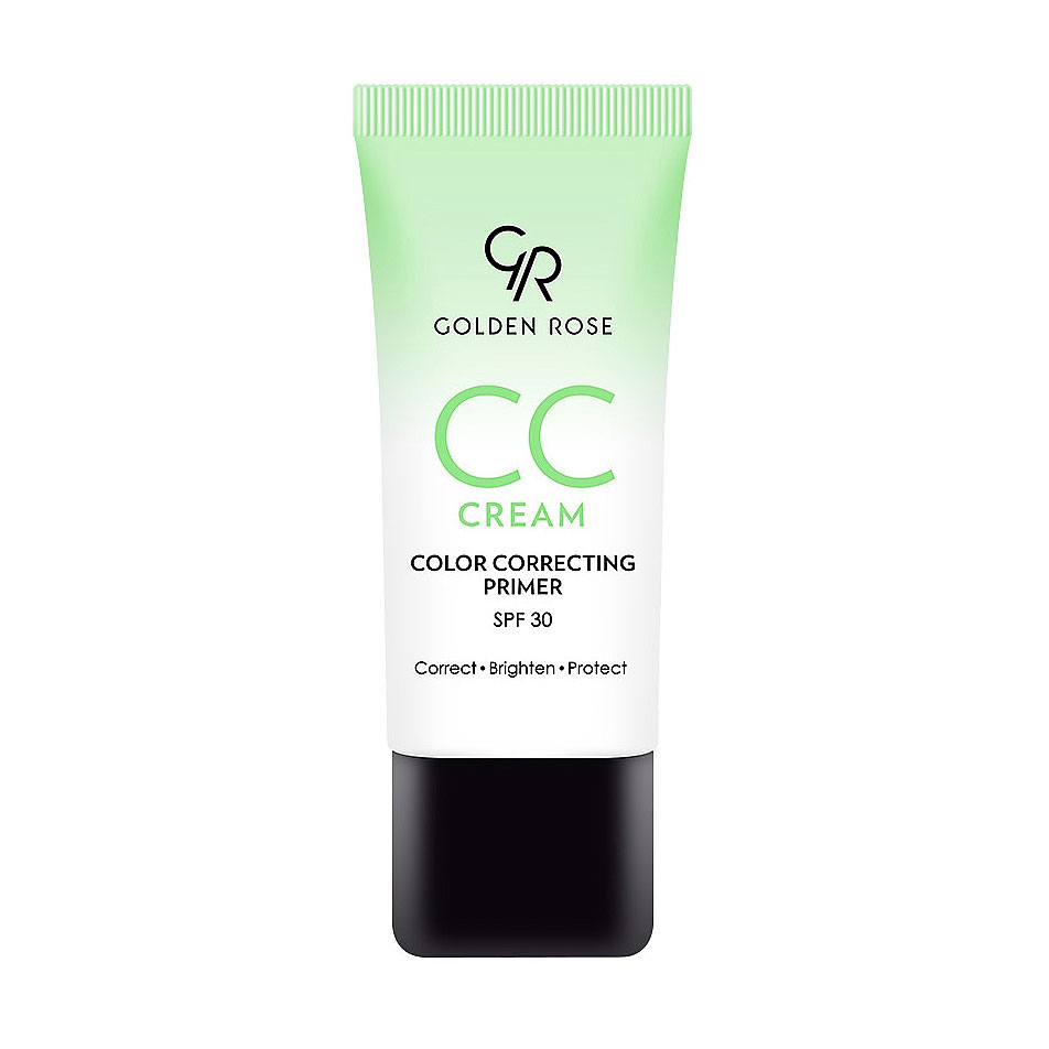 Корегувальний CC крем для обличчя Golden Rose CC Cream Color Correcting Primer SPF 30, Green, 30 мл